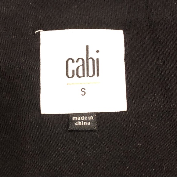 CAbi Beyond the Tee #3243 Black Stretch Layered Sleeveless Tunic Top, Size Small - Picture 7 of 9